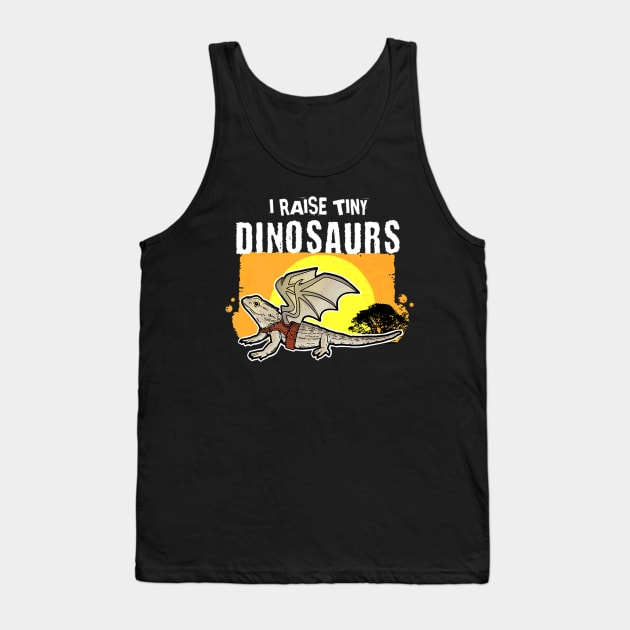 Raise Tiny Dinosaurs Tank Top by Brothers With Ax Sticks